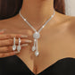 🎉 2026 Sale — Over 31,900 Sold! ⏳Luxury Floral Cubic Zirconia Jewelry Set | Elegant Matching Gift Jewellery 💎