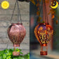 Solar-Powered Hot Air Balloon Lantern | Magical Garden Projection Light – Weatherproof Vintage Bronze Hanging Decor