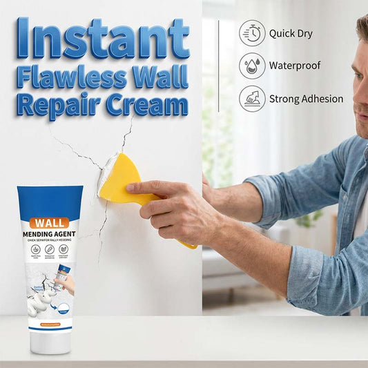 🏆LAST DAY SALE 50% OFF🔥Professional Wall Repair Cream Kit | Instant Crack & Hole Filler Paste with Scraper & Sandpaper for Home DIY