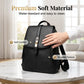 🏆SALE 50% OFF🔥Women's Premium Soft Leather Look Backpack | Water-Resistant Commuter Bag with Gold Hardware & Ergonomic Straps