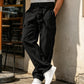 Men's Breathable Cotton Linen Cargo Trousers | Relaxed Wide-Leg Drawstring Pants for Summer Holiday & Streetwear
