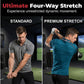 Men's Premium Athletic Fit Polo Shirt | High-Performance Breathable Sports Top with Striped Trim & Four-Way Stretch