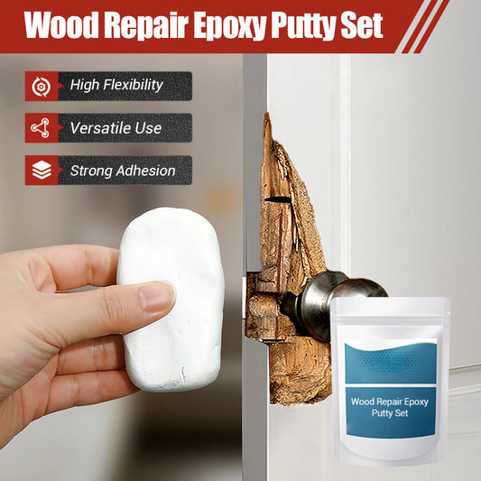 🛠️ BUY 2 GET 1 FREE! ✨ Wood Repair Putty Kit with Colour Tint | Epoxy Wood Filler for Holes & Cracks | Sandable & Screw-Holding Furniture Restorer