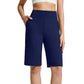 📢Last Day 50% OFF !! 👖Women's High-Rise Stretch Walking Shorts | 4-Way Stretch Active Biker Shorts with Deep Pockets