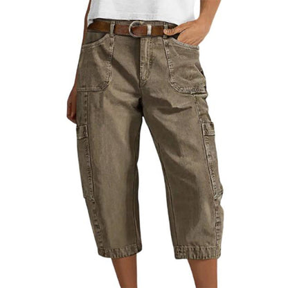 👖 50% OFF NOW!  Women's Relaxed Casual Cargo Capris – Spacious Utility Pockets, Breathable Fabric & Relaxed Fit – Everyday Comfort, Warm Weather Ready ✨