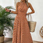LIMITED-TIME 50% OFF! ✨Women's Elegant Polka Dot  Dress | Flattering High-Waist Pleated Midi for Smart Casual & Summer Holidays