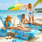 📢50% OFF !! ⏰2-in-1 Beach Chair Cover & Shoulder Bag | Ultra-Absorbent Microfibre Towel with Storage Pockets for Sun Loungers