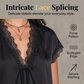 🎁2026 New Arrivals 50% OFF💥Elegant Lace V-Neck Top for Women | Intricate Splicing & Short Sleeve Blouse | Relaxed Fit Day to Night Casual Wear🌸