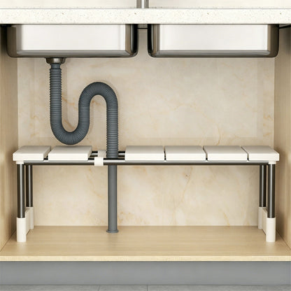 🧽 50% OFF NOW!🧽 Expandable Kitchen Sink Caddy Organizer | Quick-Drain Sponge & Dish Soap Holder | Sturdy Over-Sink Storage Rack for Countertop Tidy