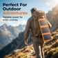 Exclusive 50% OFF | 10W Portable Foldable Solar Panel | High-Efficiency USB Charger with Carabiners | Weather-Resistant Off-Grid Power for Hiking & Camping