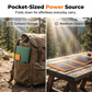 Exclusive 50% OFF | 10W Portable Foldable Solar Panel | High-Efficiency USB Charger with Carabiners | Weather-Resistant Off-Grid Power for Hiking & Camping
