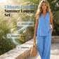 🎁New arrival 50% OFF|Women's Elegant V-Neck Wide-Leg Jumpsuit | Ultra-Soft Breathable Summer Lounge Set for Resort Wear & Smart Casual