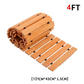 VEVOR Wooden Garden Pathway,  , 8 ft x 17 in, Non-Slip Curved Garden Walkway, Roll Out Cedar Outdoor Walkway Path with Wire Rope Connection, Decorative Lawn Paver for Backyard Boardwalk Wedding Party
