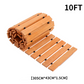 VEVOR Wooden Garden Pathway,  , 8 ft x 17 in, Non-Slip Curved Garden Walkway, Roll Out Cedar Outdoor Walkway Path with Wire Rope Connection, Decorative Lawn Paver for Backyard Boardwalk Wedding Party