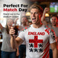 👕 50% OFF NOW! ⏰Men's Premium England Football Fan Jersey | Ultra-Breathable Casual Fit T-Shirt for Match Day & Everyday Supporter Wear ⚽🏆