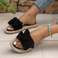 🔥While Supplies Last 50% OFF!🎉Women's Elegant Bow Flat Sandals | Premium Comfortable Slip-On Footwear for Beach Holidays & Smart Casual Summer Wear