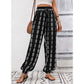 👖 50% OFF NOW! 🌸 Women's Flowy High Waist Lantern Pants | Breathable Boho Smocked Trousers for Summer Holiday & Casual Wear🌿