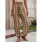 👖 50% OFF NOW! 🌸 Women's Flowy High Waist Lantern Pants | Breathable Boho Smocked Trousers for Summer Holiday & Casual Wear🌿