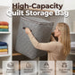 LIMITED-TIME 50% OFF! ✨3-Piece Houndstooth Storage Bags | Large Collapsible Wardrobe Organiser for Bedding, Quilts & Seasonal Clothes