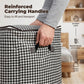 LIMITED-TIME 50% OFF! ✨3-Piece Houndstooth Storage Bags | Large Collapsible Wardrobe Organiser for Bedding, Quilts & Seasonal Clothes