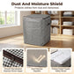 LIMITED-TIME 50% OFF! ✨3-Piece Houndstooth Storage Bags | Large Collapsible Wardrobe Organiser for Bedding, Quilts & Seasonal Clothes