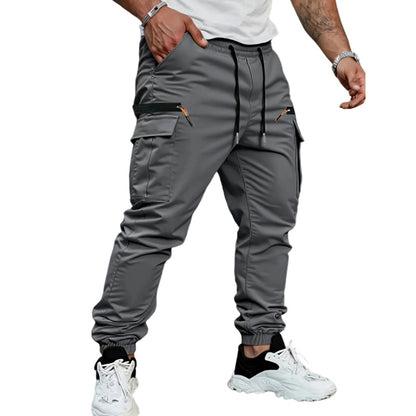 LIMITED-TIME 50% OFF! ✨Men's Multi-Pocket Cargo Joggers | Premium Breathable Tactical Trousers with Elastic Waistband for Outdoor & Casual Wear