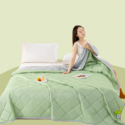⏳Limited-time 50% off | Cooling Summer Quilt | Lightweight Breathable Bed Blanket with Advanced Thermal Fibres | Reversible Dual-Tone AC Comforter