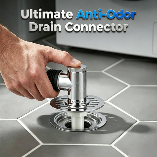 Anti-Odor Washing Machine Drain Connector | One-Way Valve Floor Drain Seal to Prevent Sewer Gas & Water Overflow