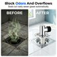 Anti-Odor Washing Machine Drain Connector | One-Way Valve Floor Drain Seal to Prevent Sewer Gas & Water Overflow