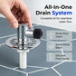 Anti-Odor Washing Machine Drain Connector | One-Way Valve Floor Drain Seal to Prevent Sewer Gas & Water Overflow