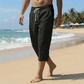 👖Men's Breathable Linen Blend Capri Pants | Adjustable Drawstring Summer Trousers with Deep Pockets - Limited 50% OFF