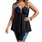 📢📢50% OFF !! ⏰Women's Flowy Tankini Top and Shorts Swimsuit