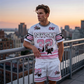 Men's Summer Streetwear Two-Piece Set | Bold Graphic Relaxed Fit T-Shirt & Shorts Combo - Limited 50% OFF