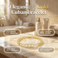 Exclusive 50% OFF | Women's Gold Plated Cuban Link Bracelet | Luxury Zirconia Hollow Tag Chain Bangle