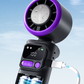 ❄️🌬️ 50% OFF!| Portable Neck Fan with Semiconductor Ice Cooling Plate | 3600mAh Foldable Personal Air Conditioner | LED Display & Type-C Charging