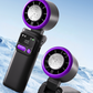 ❄️🌬️ 50% OFF!| Portable Neck Fan with Semiconductor Ice Cooling Plate | 3600mAh Foldable Personal Air Conditioner | LED Display & Type-C Charging