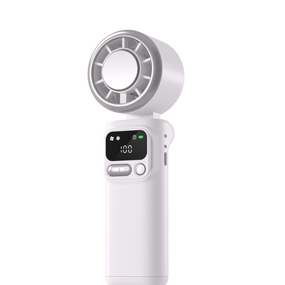 ❄️🌬️ 50% OFF!| Portable Neck Fan with Semiconductor Ice Cooling Plate | 3600mAh Foldable Personal Air Conditioner | LED Display & Type-C Charging