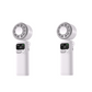 ❄️🌬️ 50% OFF!| Portable Neck Fan with Semiconductor Ice Cooling Plate | 3600mAh Foldable Personal Air Conditioner | LED Display & Type-C Charging