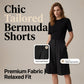 🩳NOW 50% OFF! 💥 Women's Loose Fit Bermuda Shorts – High-Waist, Front Pleats, Breathable ✨