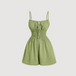 🌴 FLASH SALE 🌿 Women’s Textured Crinkle Fabric Playsuit – Breezy Comfort, Elastic Waist & Beach-Ready Style