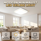 💡Exclusive 50% OFF | Modern Minimalist LED Ceiling Light | Eye-Caring Square Flush Mount Fixture | 3-Color Dimmable Ceiling Lamp for Living Room, Kitchen & Study