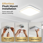 💡Exclusive 50% OFF | Modern Minimalist LED Ceiling Light | Eye-Caring Square Flush Mount Fixture | 3-Color Dimmable Ceiling Lamp for Living Room, Kitchen & Study