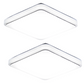 💡Exclusive 50% OFF | Modern Minimalist LED Ceiling Light | Eye-Caring Square Flush Mount Fixture | 3-Color Dimmable Ceiling Lamp for Living Room, Kitchen & Study