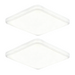 💡Exclusive 50% OFF | Modern Minimalist LED Ceiling Light | Eye-Caring Square Flush Mount Fixture | 3-Color Dimmable Ceiling Lamp for Living Room, Kitchen & Study
