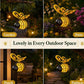 Exclusive 50% OFF | Solar-Powered Hanging Bee Light | Vibrant Metal Heart-Wing Garden Ornament | Weather-Resistant Outdoor & Indoor Decor