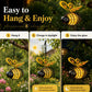 Exclusive 50% OFF | Solar-Powered Hanging Bee Light | Vibrant Metal Heart-Wing Garden Ornament | Weather-Resistant Outdoor & Indoor Decor