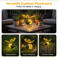 Exclusive 50% OFF | Solar-Powered Hanging Bee Light | Vibrant Metal Heart-Wing Garden Ornament | Weather-Resistant Outdoor & Indoor Decor