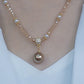 📿 BUY 1 GET 1 FREE! ✨ Elegant Synthetic Pearl Chain for Women – Lustrous Pendant, Rhinestone Details, Timeless 💎