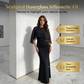 🔥While Supplies Last 50% OFF!Elegant Cape Maxi Dress | Sheer Overlay & Sculpted Hourglass Fit | Formal Evening Gown for Galas & Cocktail Parties
