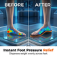 Ergonomic Arch Support Insoles | Plantar Fasciitis Relief & Shock Absorbing Shoe Inserts | Breathable Graphene Fabric for Men & Women